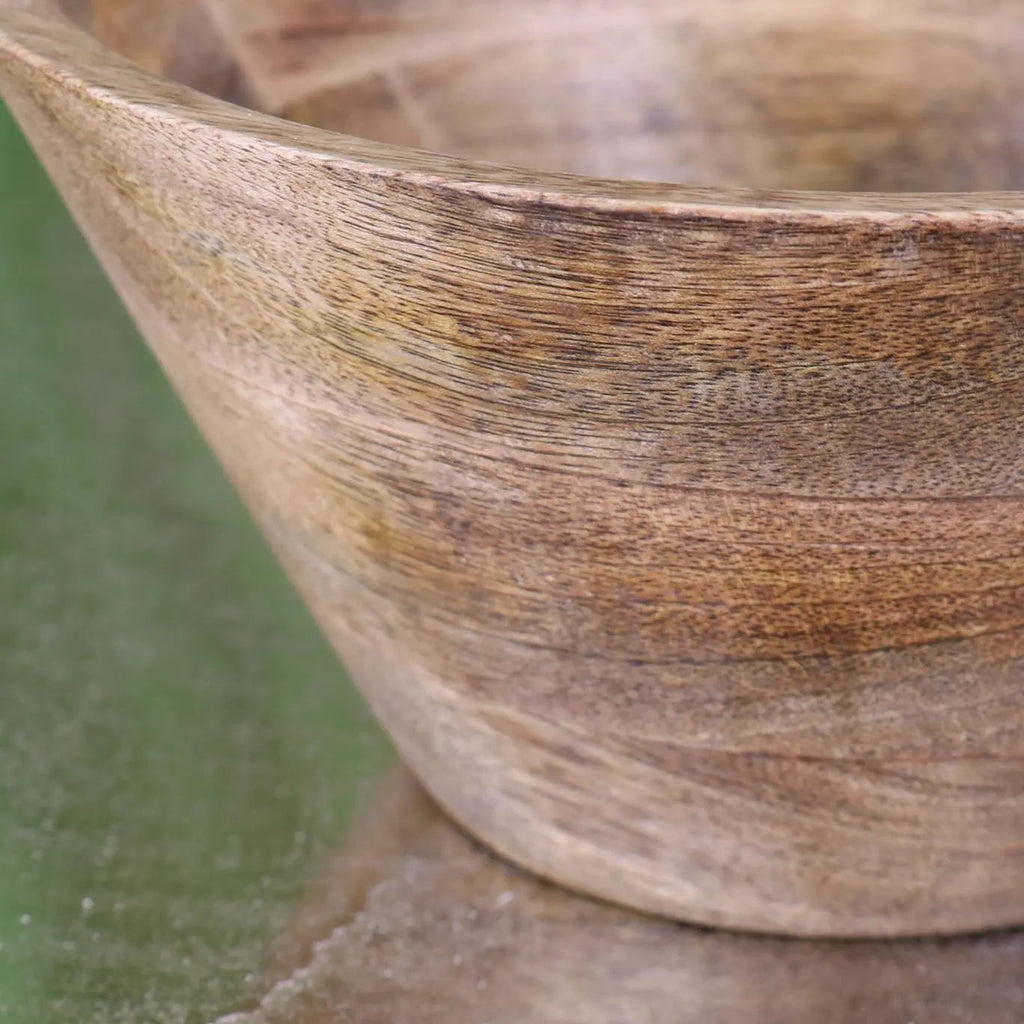 Baddo Mug Shape Wooden Bowl with Handle