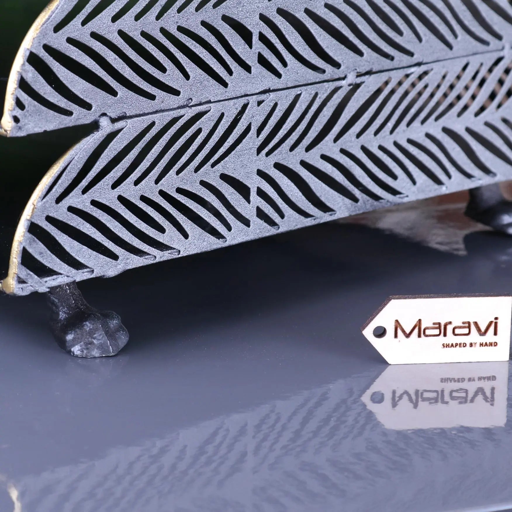 Borgal Leaf Design Metal Filing Trays