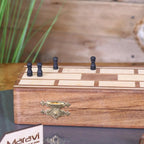 Deori Sheesham Wood Travel Cribbage Set
