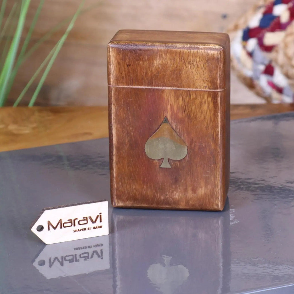 Harra Sheesham Wood Playing Card Box