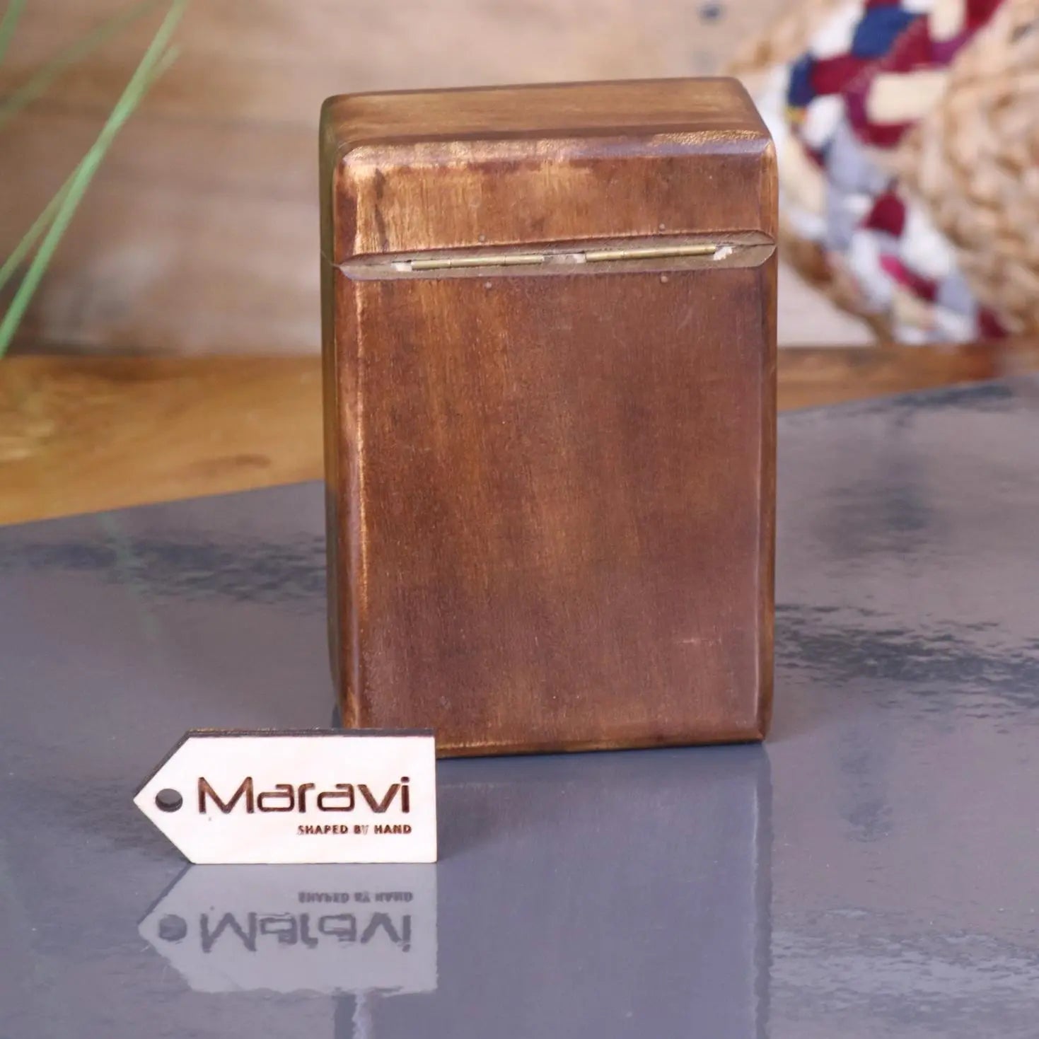 Harra Sheesham Wood Playing Card Box