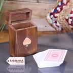 Harra Sheesham Wood Playing Card Box