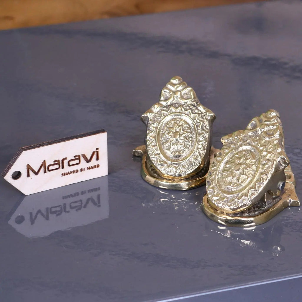 Jarhi Ornate Georgian Design Luxury Paper Clip Set of 2 Gold