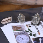 Jarhi Ornate Georgian Design Luxury Paper Clip Set of 2 Silver