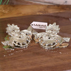 Kui Ornate Victorian Design Luxury Paper Clip Set of 2 Gold