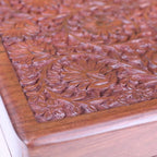 Sateek Large Hand Carved Wooden Box