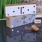 Osian Marble Lid Luxury Dominoes Set