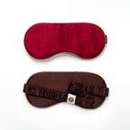 Luxury Double-Sided Silk Sleep Mask – Soft Eye Mask for Restful Sleep Deep Red
