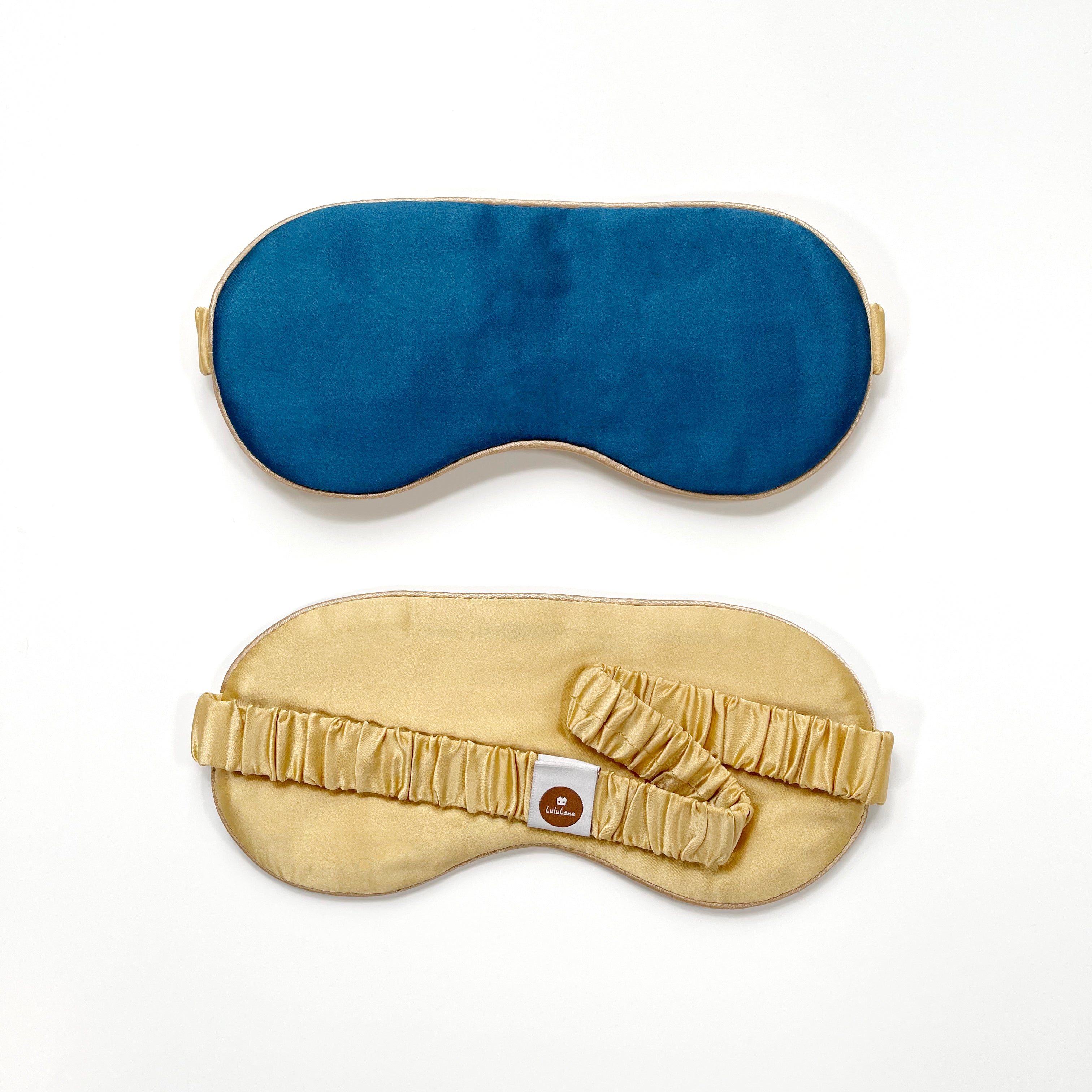 Luxury Double-Sided Silk Sleep Mask – Soft Eye Mask for Restful Sleep Rich Blue