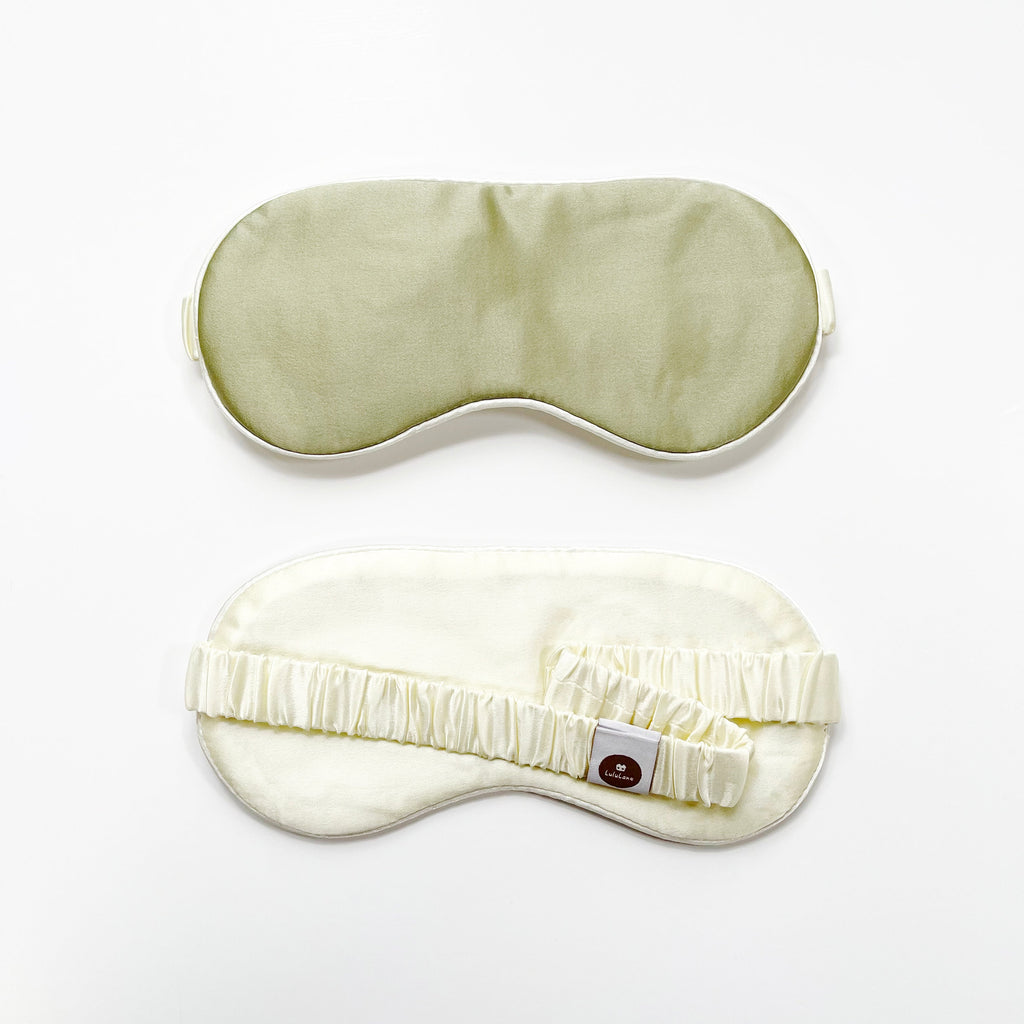 Luxury Double-Sided Silk Sleep Mask – Soft Eye Mask for Restful Sleep Sage Green