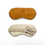Luxury Double-Sided Silk Sleep Mask – Soft Eye Mask for Restful Sleep Caramel Gold