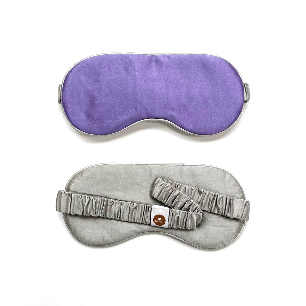 Luxury Double-Sided Silk Sleep Mask – Soft Eye Mask for Restful Sleep Soft Lavender