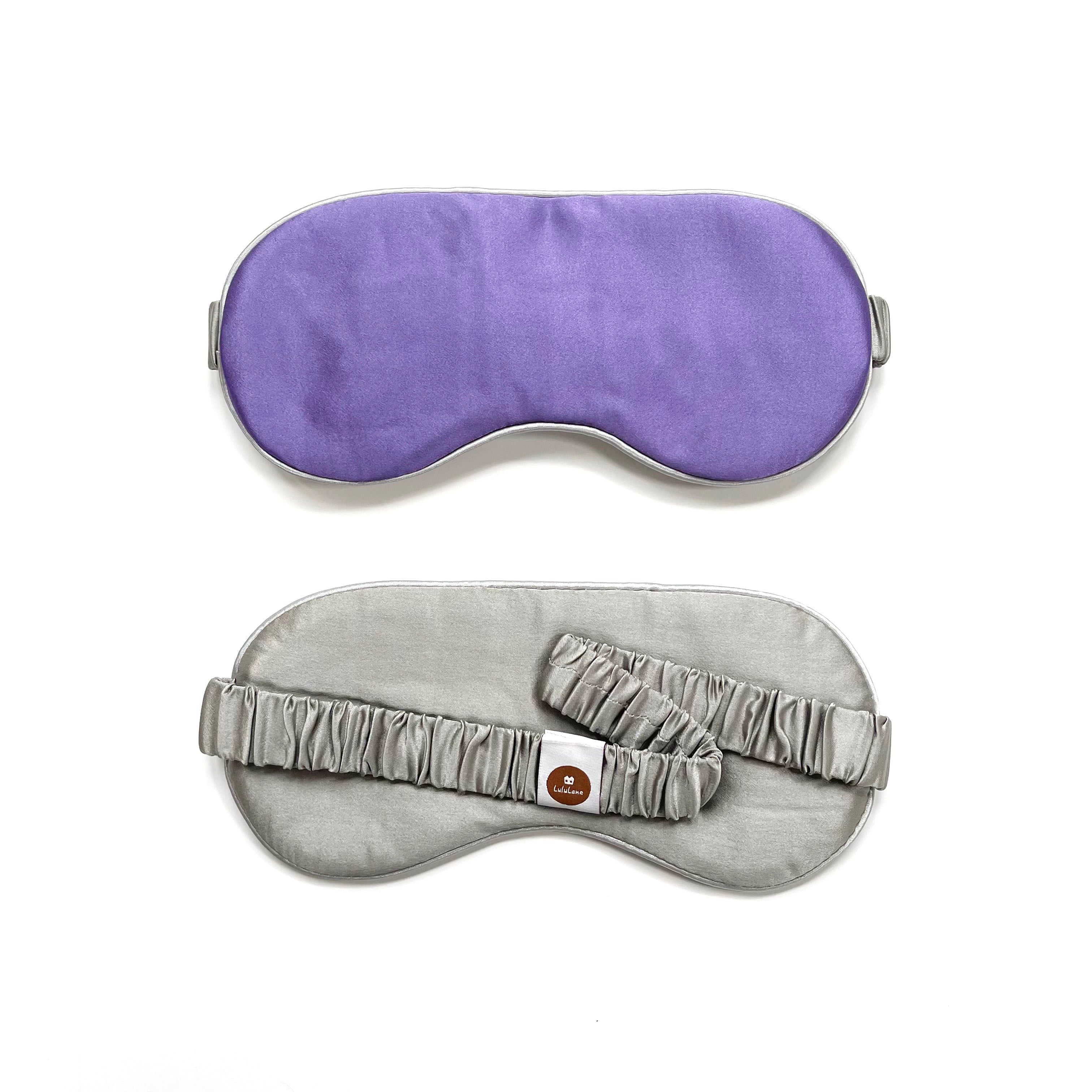Luxury Double-Sided Silk Sleep Mask – Soft Eye Mask for Restful Sleep Soft Lavender