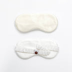Luxury Double-Sided Silk Sleep Mask – Soft Eye Mask for Restful Sleep Ivory Cream