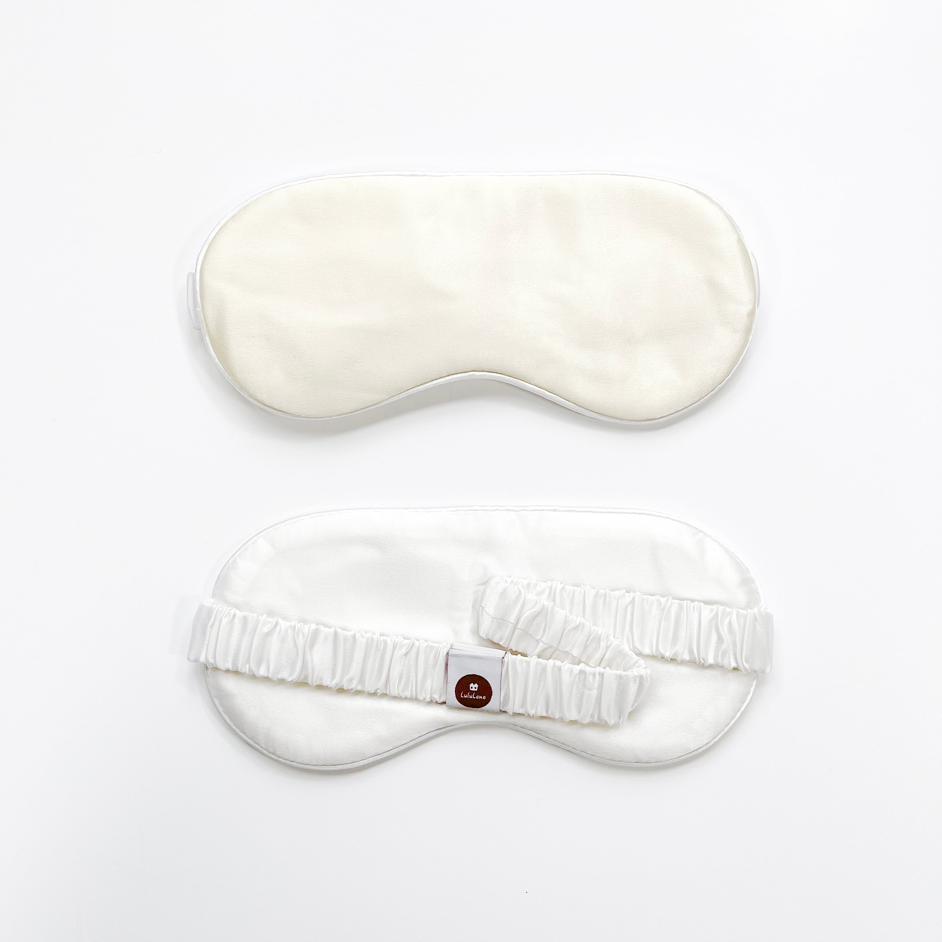 Luxury Double-Sided Silk Sleep Mask – Soft Eye Mask for Restful Sleep Ivory Cream