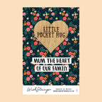 WishStrings Pocket Hug – Mum, The Heart of Our Family | Mother’s Day Gift | Pocket-Sized Keepsake for Mum | Thinking of You Token | Letterbox Gift
