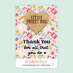 WishStrings Pocket Hug – Thank You for All That You Do | Teacher Gift | End of Term Appreciation | Classroom Themed Keepsake
