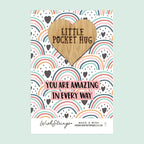 Pocket Hug - You Are Amazing in Every Way | Keepsake Token for Sending Hugs, Thank You & Appreciation