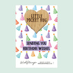 Pocket Hug - Sending You Birthday Wishes | Thoughtful Birthday Gift & Celebration | Keepsake Token for Sending Hugs & Special Birthday Cheer