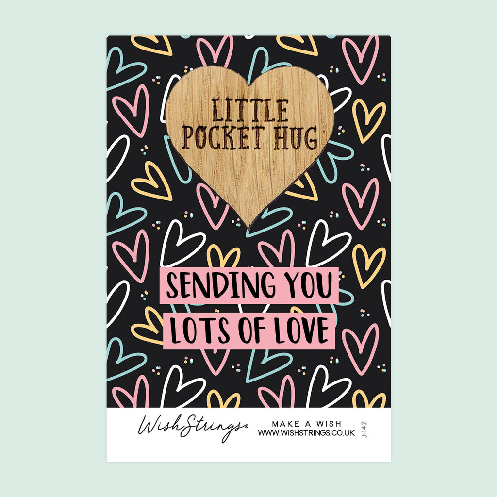 Pocket Hug - Sending You Lots of Love | Thoughtful Gift for Comfort & Affection | Keepsake Token for Sending Hugs & Love