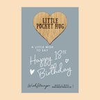 Pocket Hug - Happy 18th Birthday | Milestone Celebration Gift | Keepsake Token for Coming of Age