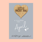 Pocket Hug - April Birth Month | Thoughtful Birthday Gift | Keepsake Token for Celebrating April Birthdays
