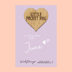 Pocket Hug - June Birth Month | Thoughtful Birthday Gift | Keepsake Token for Sending Hugs & Celebrating a Special Birthday