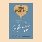 Pocket Hug - September Birth Month | Thoughtful Birthday Gift | Keepsake Token for Sending Hugs & Celebrating a Special Day
