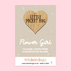 Pocket Hug – Flower Girl | Thoughtful Gift for Wedding Day & Appreciation | Keepsake Token for Love, Thanks & Celebration