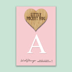 Pocket Hug - Letter A Initial | Personalised Gift | Keepsake Token for Name or Monogram