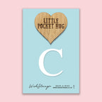 Pocket Hug - Letter C | Personalized Initial Gift & Thoughtful Keepsake | Keepsake Token for Sending Hugs & Special Monogram Gift