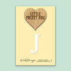 Pocket Hug - Letter ‘J’ | Personalized Initial Gift & Thoughtful Keepsake | Keepsake Token for Sending Hugs & a Special Name Gift