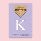 Pocket Hug - Letter ‘K’ | Personalized Initial Gift & Thoughtful Keepsake | Keepsake Token for Sending Hugs & a Special Name Gift