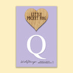 Pocket Hug - Letter ‘Q’ | Personalized Initial Gift & Thoughtful Keepsake | Keepsake Token for Sending Hugs & a Special Name Gift