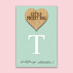 Pocket Hug - Letter ‘T’ | Personalized Initial Name Gift | Keepsake Token for Sending Hugs & a Thoughtful Monogram Keepsake