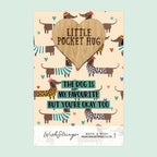 Pocket Hug - The Dog is My Favourite, But You’re Okay Too | Cute Gift for Partner & Dog Lovers | Keepsake Token for Sending Hugs & Sharing Love