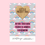 Pocket Hug - After the Rain is Always a Rainbow | Thinking of You Gift | Keepsake Token