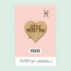 Pocket Hug - Pisces Star Sign | Zodiac & Horoscope Birthday Gift | Keepsake Token for Sending Hugs & Astrology Lovers