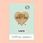 Pocket Hug - Cancer Star Sign | Zodiac & Horoscope Birthday Gift | Keepsake Token for Sending Hugs & Astrology Lovers