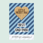 Pocket Hug - Best Dad Ever | Thoughtful Father’s Day Gift | Keepsake Token for Sending Hugs & Appreciation to Dad