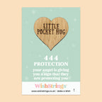 Pocket Hug - Angel Numbers 444 | Keepsake Token for Protection & Signs from Your Angels