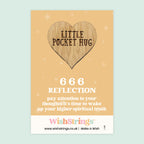 Pocket Hug - Angel Numbers 666 | Keepsake Token for Reflection & Awakening Your Higher Spiritual Truth