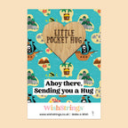 Pocket Hug - Ahoy There, Sending You a Hug | Fun Pirate-Themed Gift | Keepsake Token for Sending Hugs & Nautical Adventure Lovers
