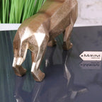 Janira Gold Geometric Sausage Dog Dachshund Ornament