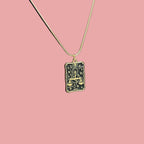 Justice Tarot Card Pendant Necklace