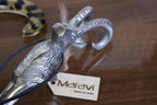 Khosa Ram's Head Metal Shoe Horn Antique Style