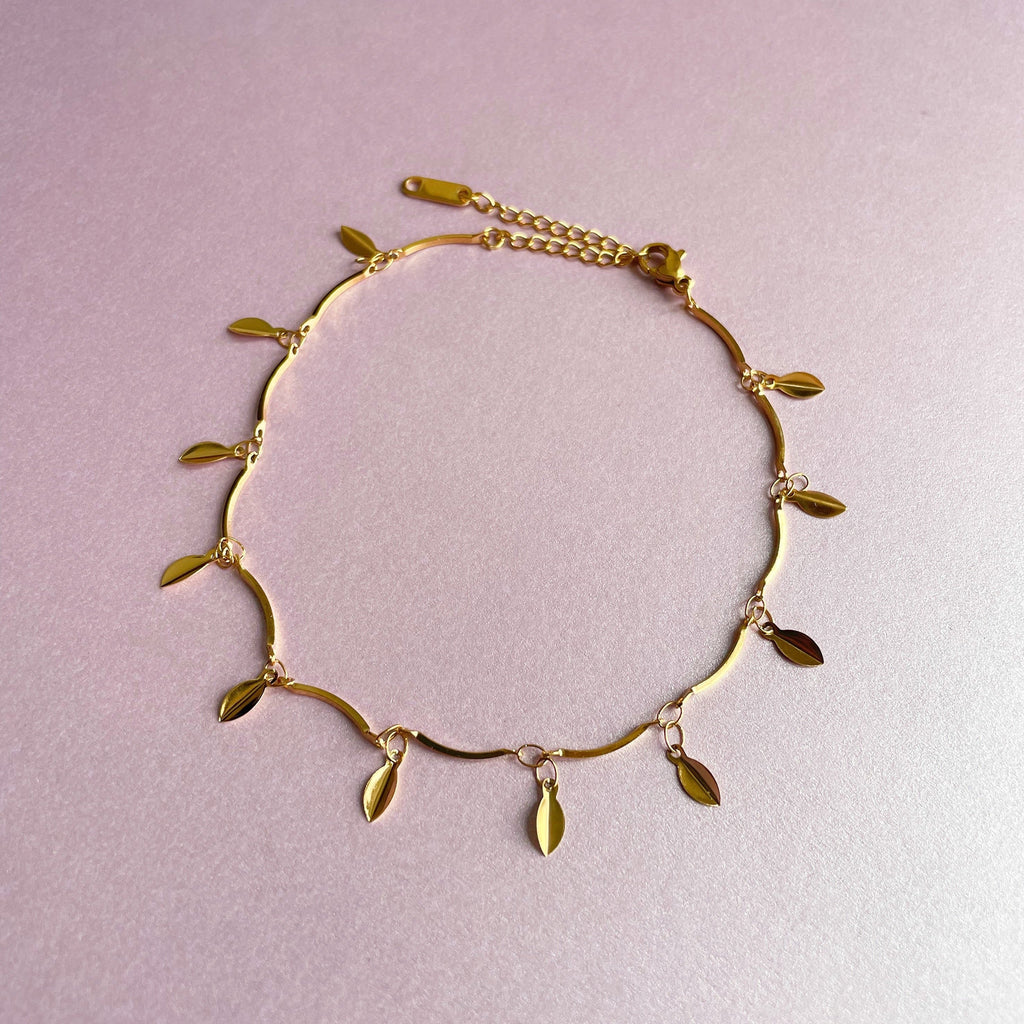 Leela Luxe 18k Gold Plated Anklet