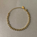 Capri Luxe 18k Gold Plated Textured Bracelet