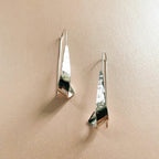 Kimora Silver Tone Spiral Curl Earrings