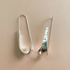 Kimora Silver Tone Spiral Curl Earrings